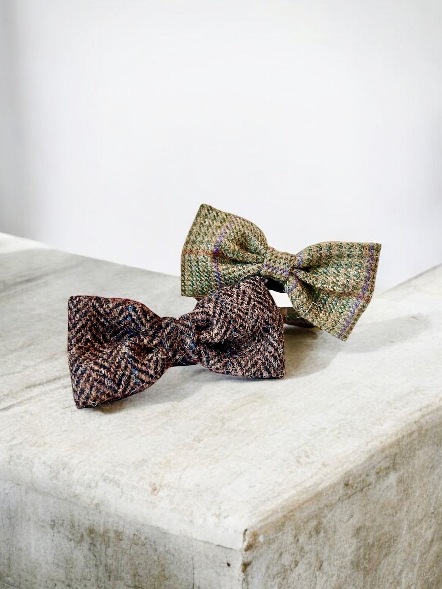 Tweed bow tie