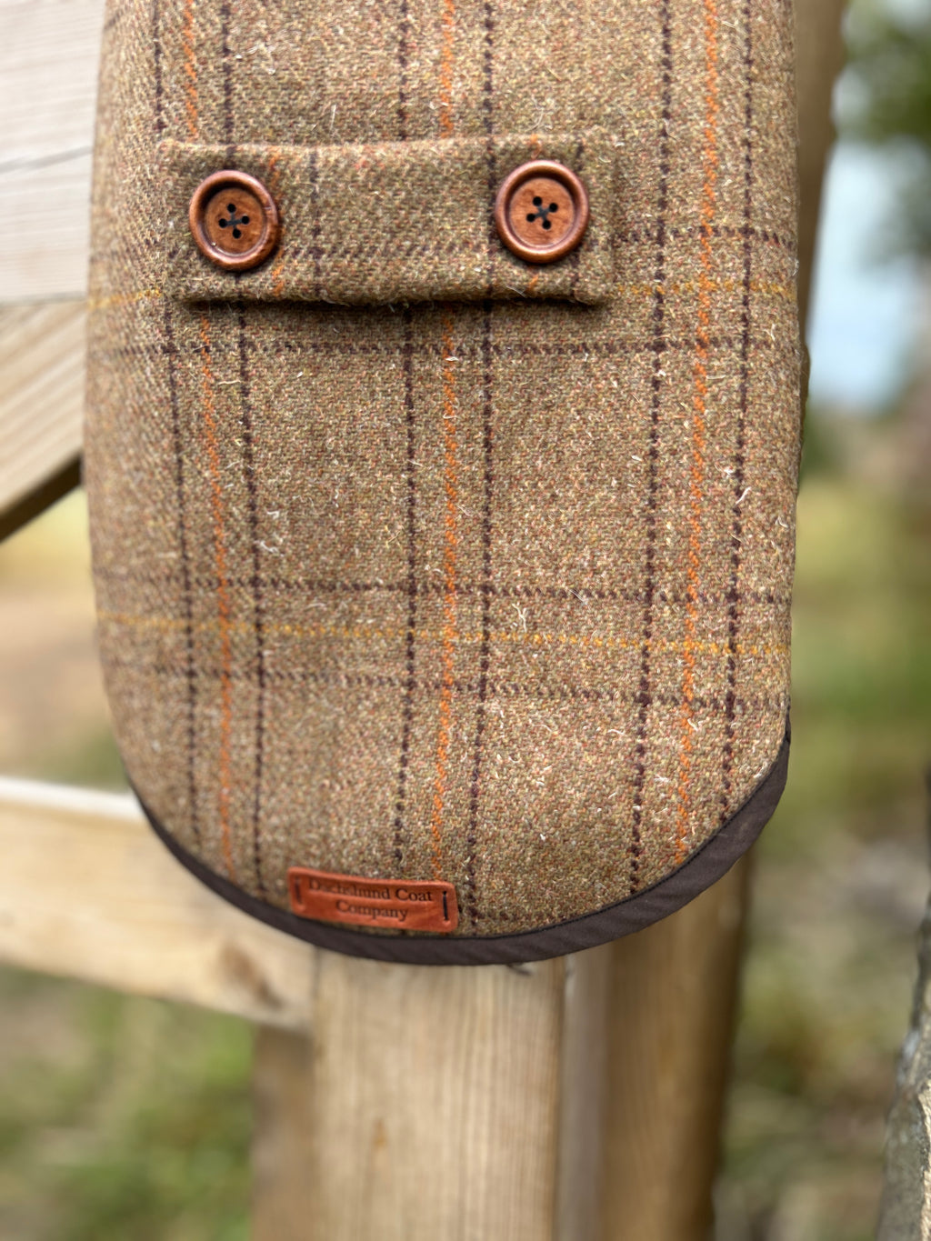 Tan and Orange checked tweed Coat - Autumn '26 Collection