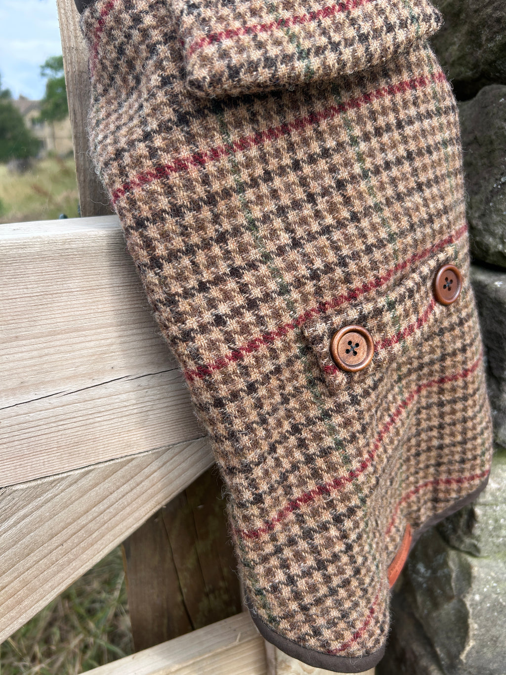 Houndstooth checked tweed Coat - Autumn '26 Collection