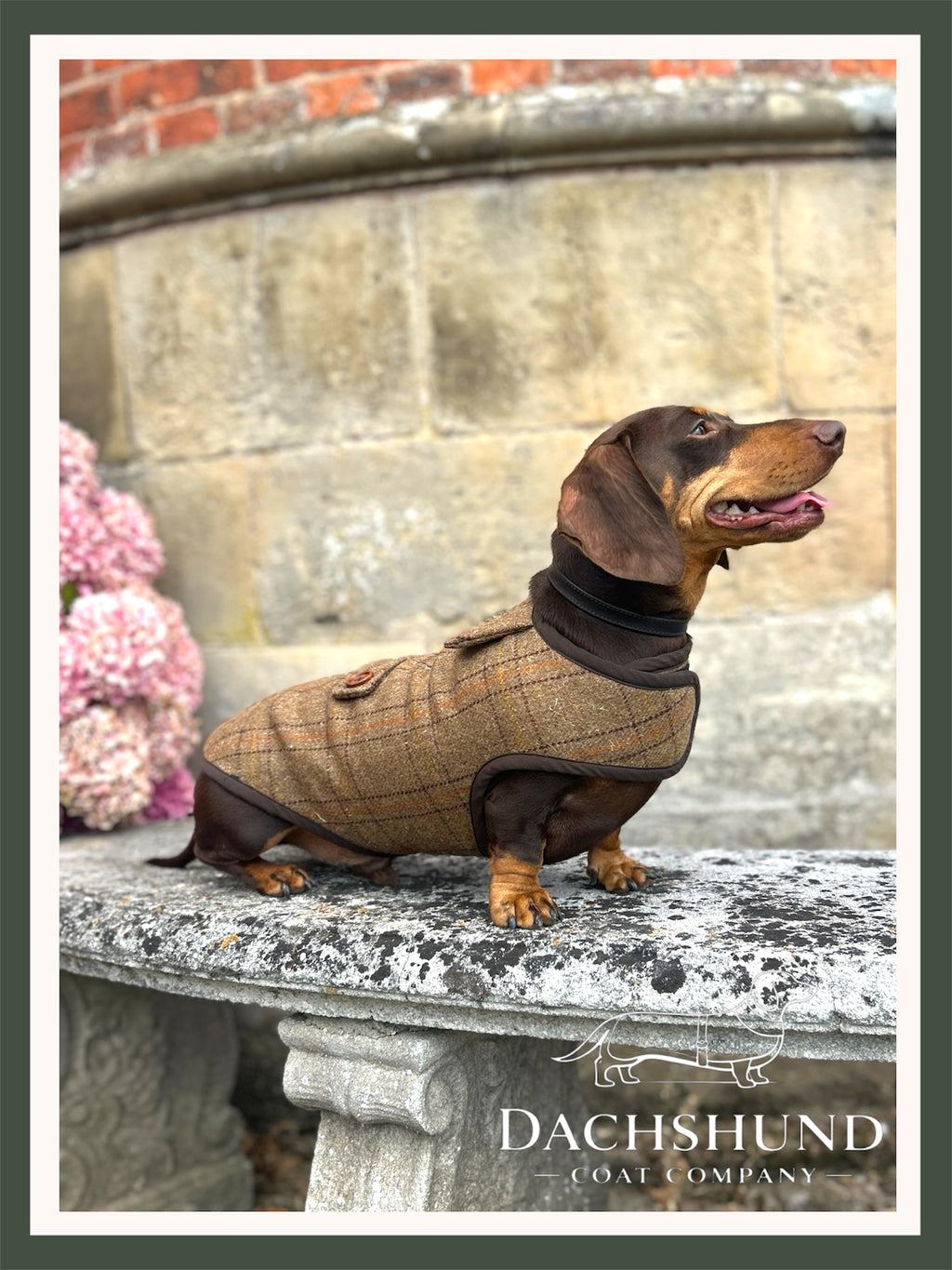 Tan and Orange checked tweed Coat - Autumn '26 Collection