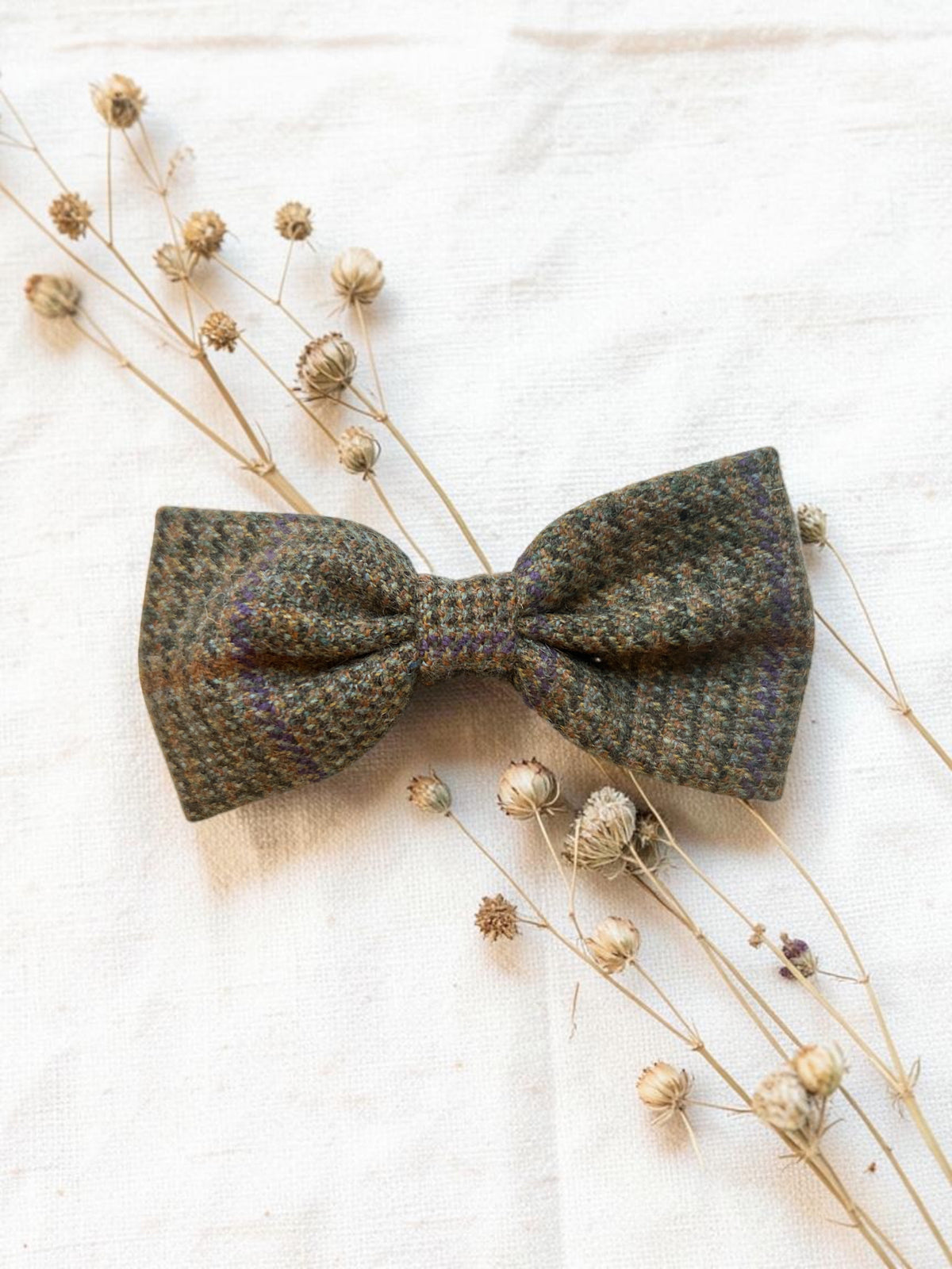 Tweed bow tie