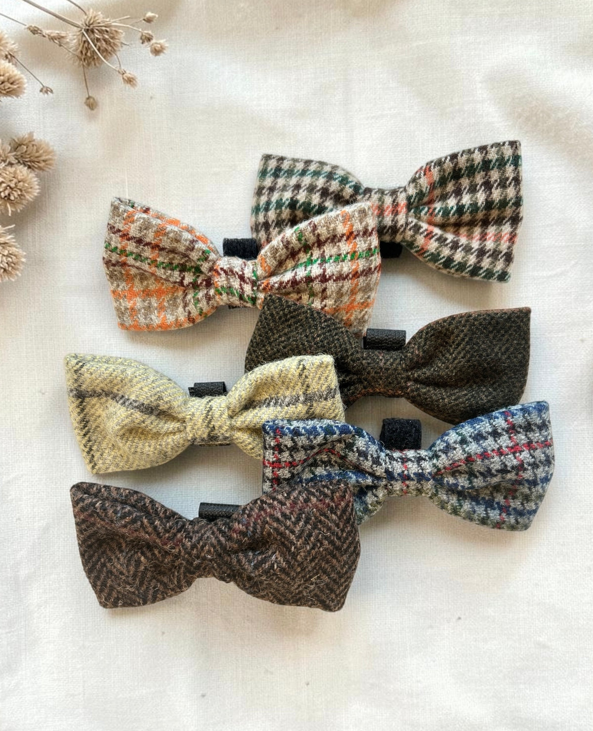 Tweed bow tie